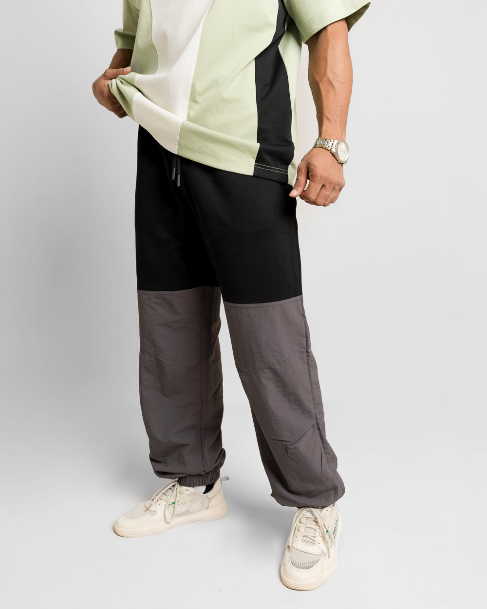 CALISTA BAGGY TWO TONE PANT