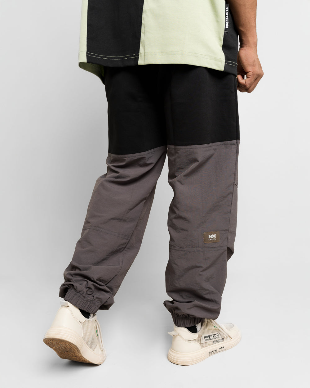 CALISTA BAGGY TWO TONE PANT