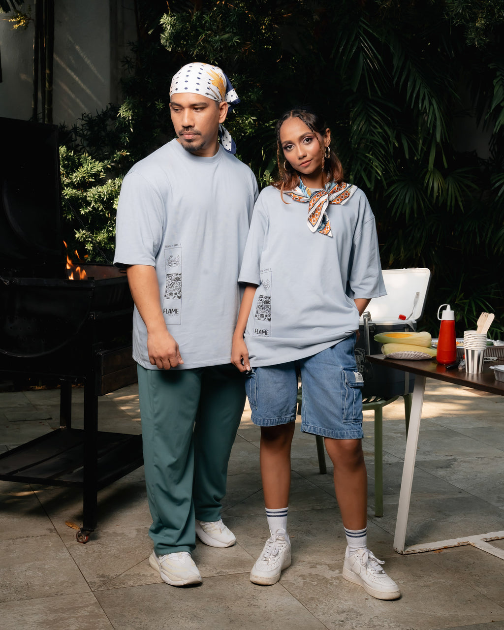 SIDE FLAME OVERSIZE T