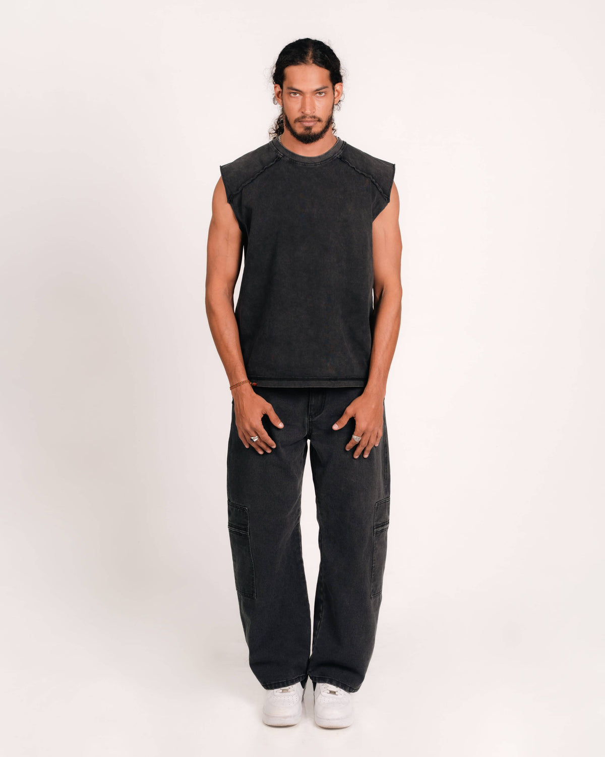 Open Seams Raglan Tank