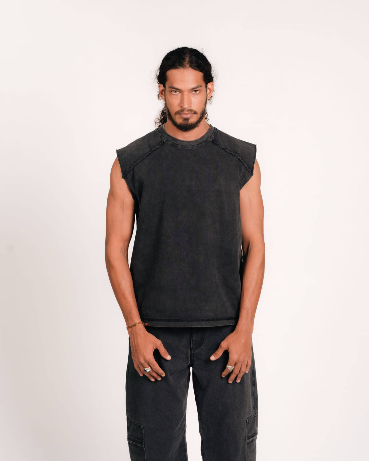 Open Seams Raglan Tank