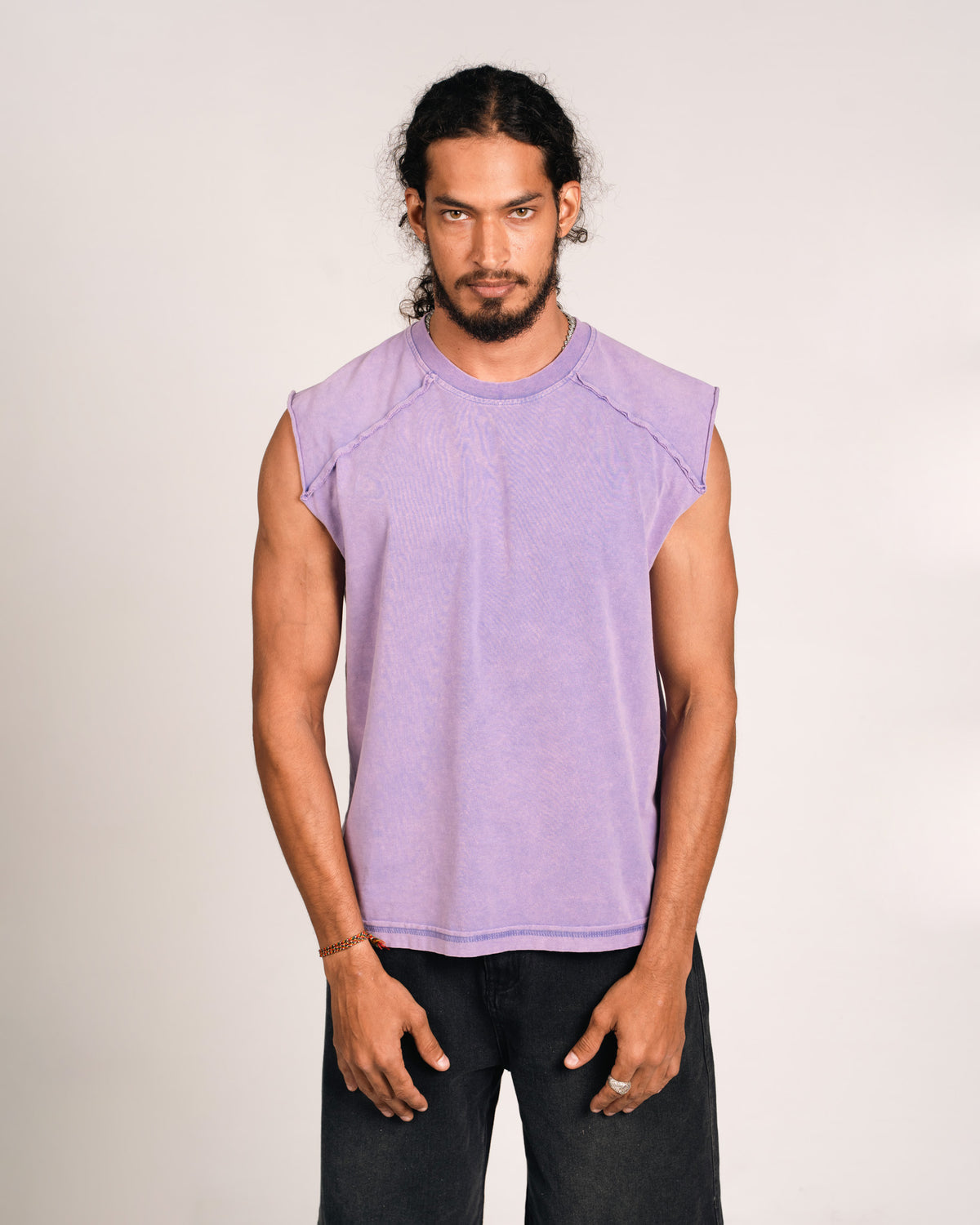 Open Seams Raglan Tank