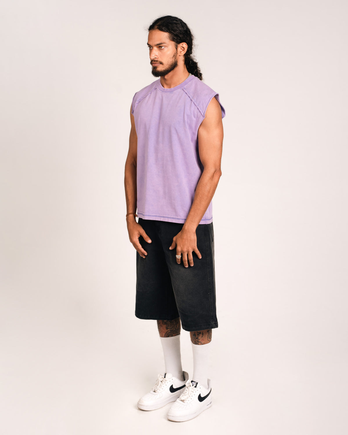 Open Seams Raglan Tank