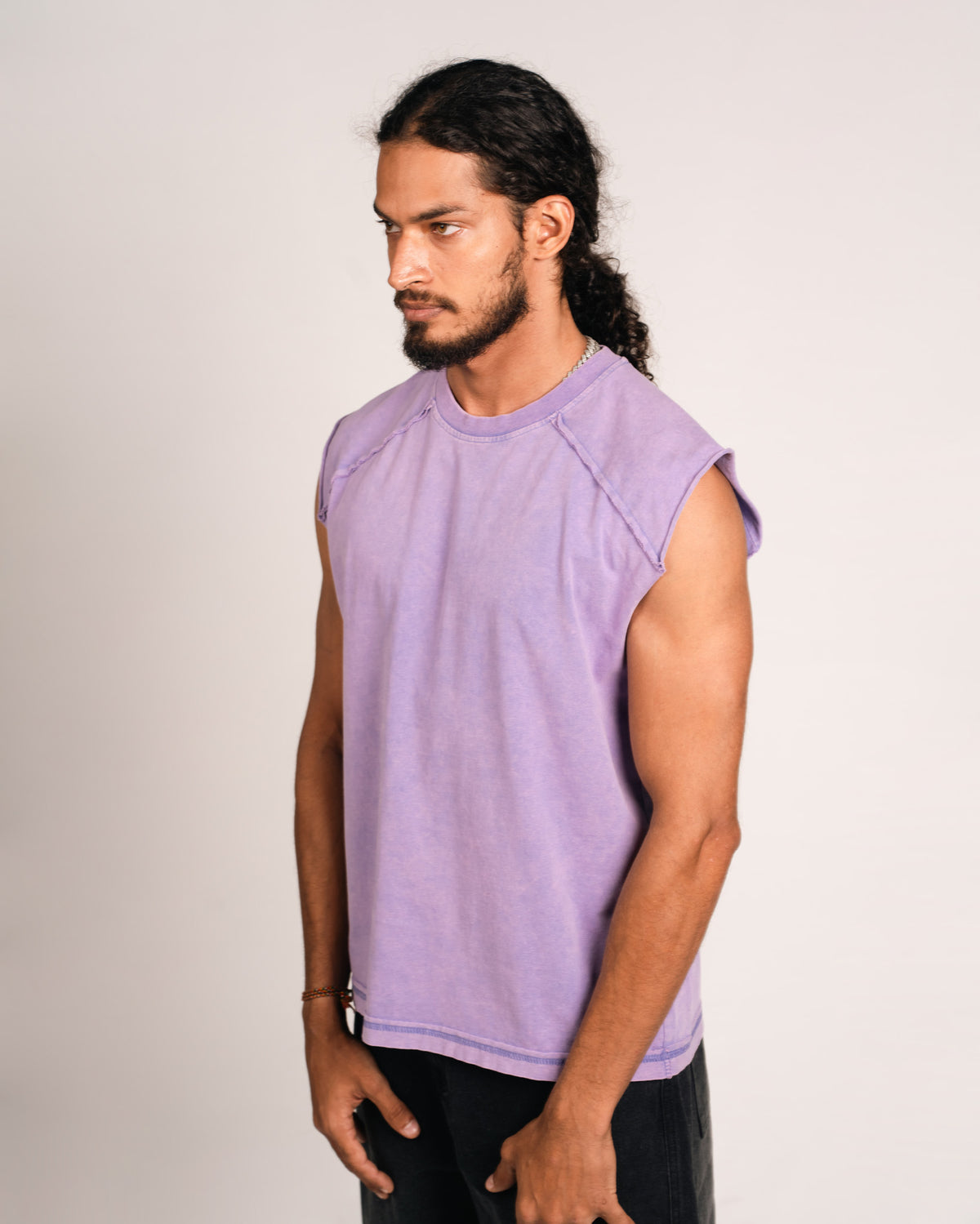 Open Seams Raglan Tank