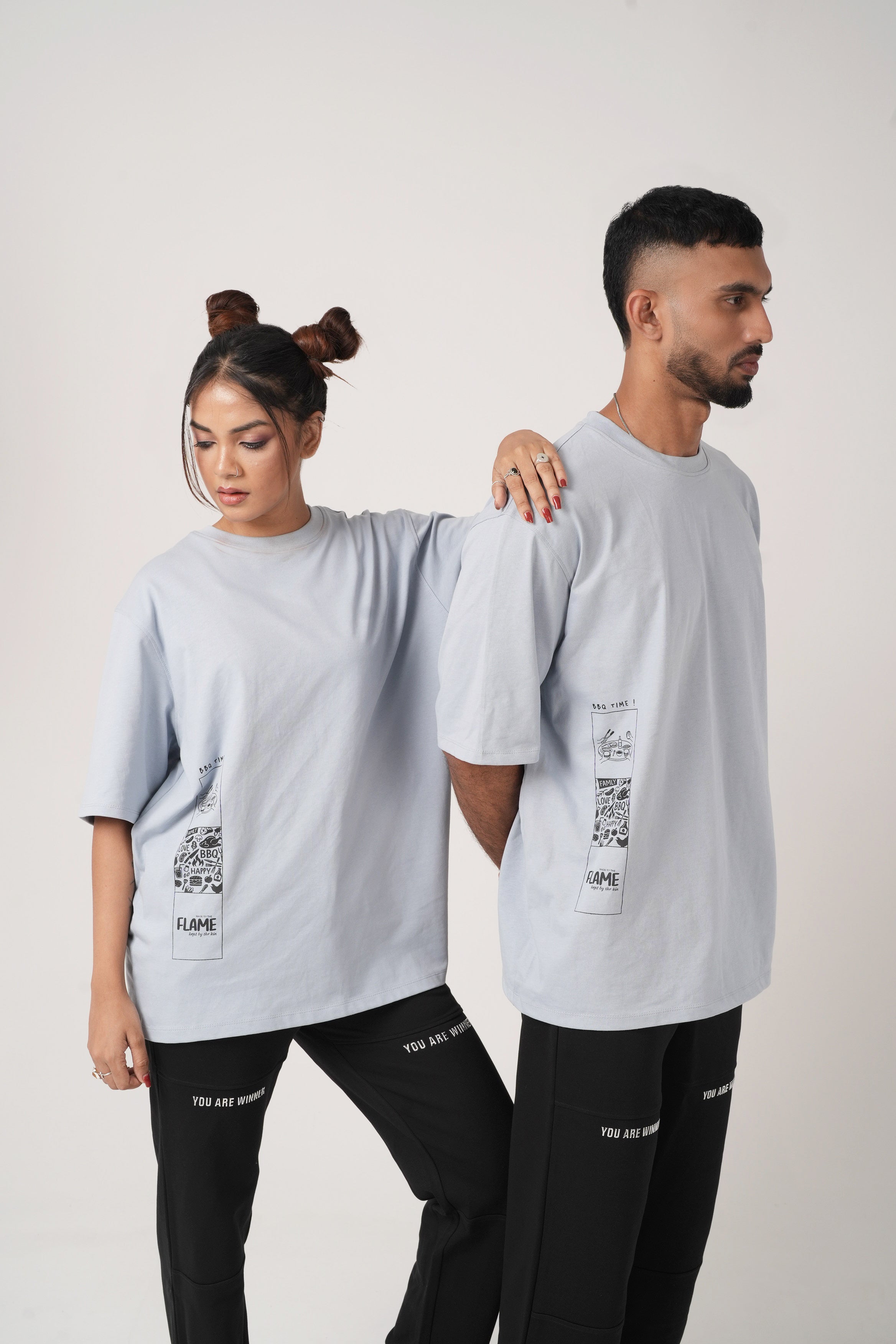 SIDE FLAME OVERSIZE T