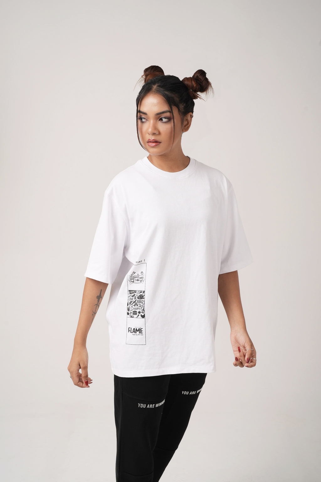 SIDE FLAME OVERSIZE T