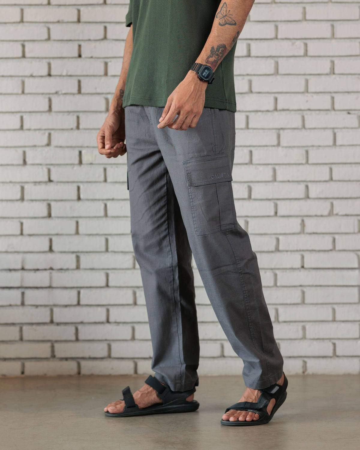 Nomad Linen Oversize Cargo Pant