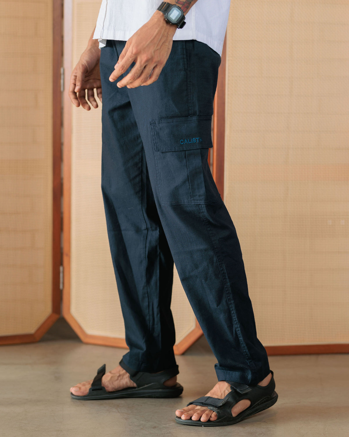 Nomad Linen Oversize Cargo Pant