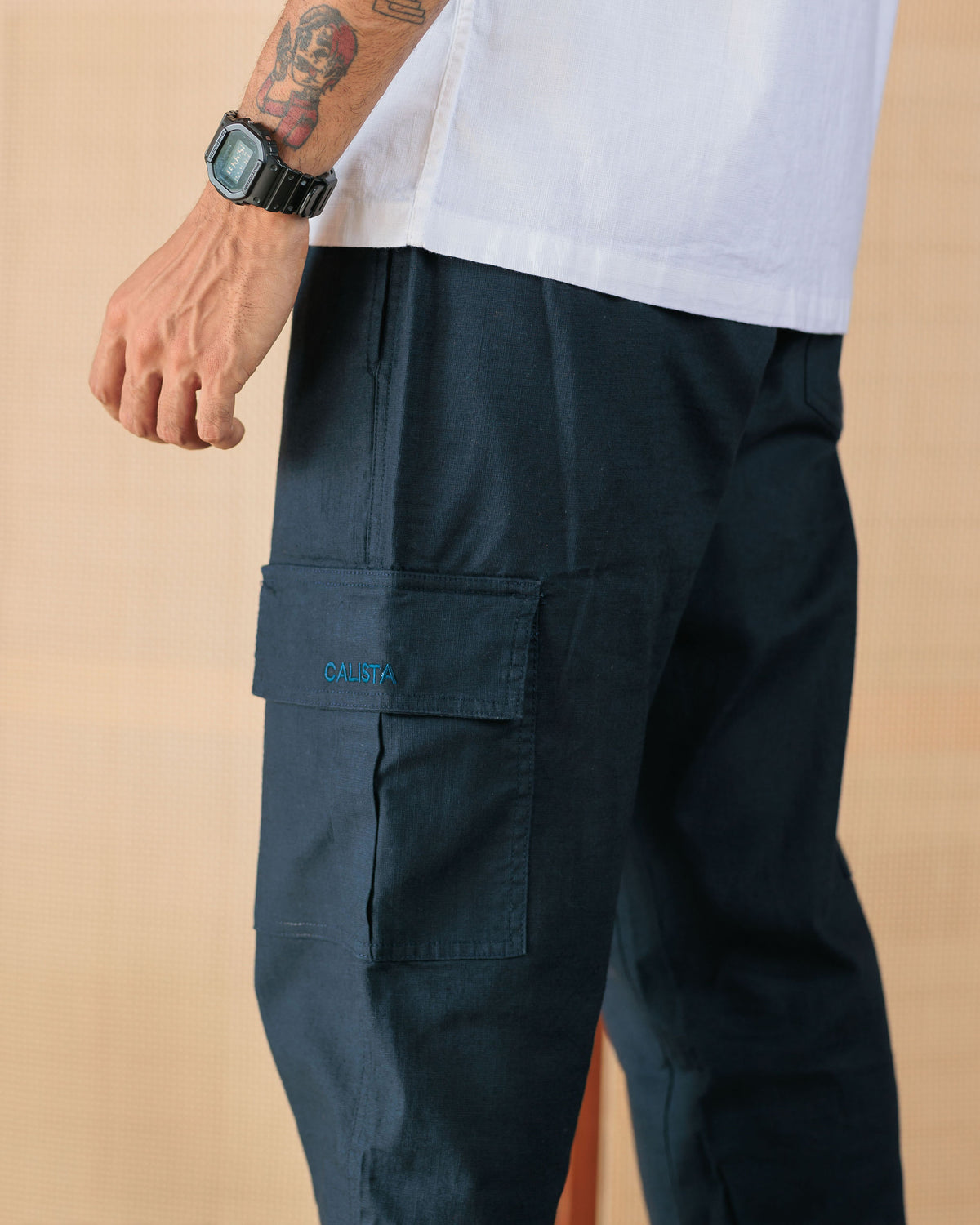 Nomad Linen Oversize Cargo Pant