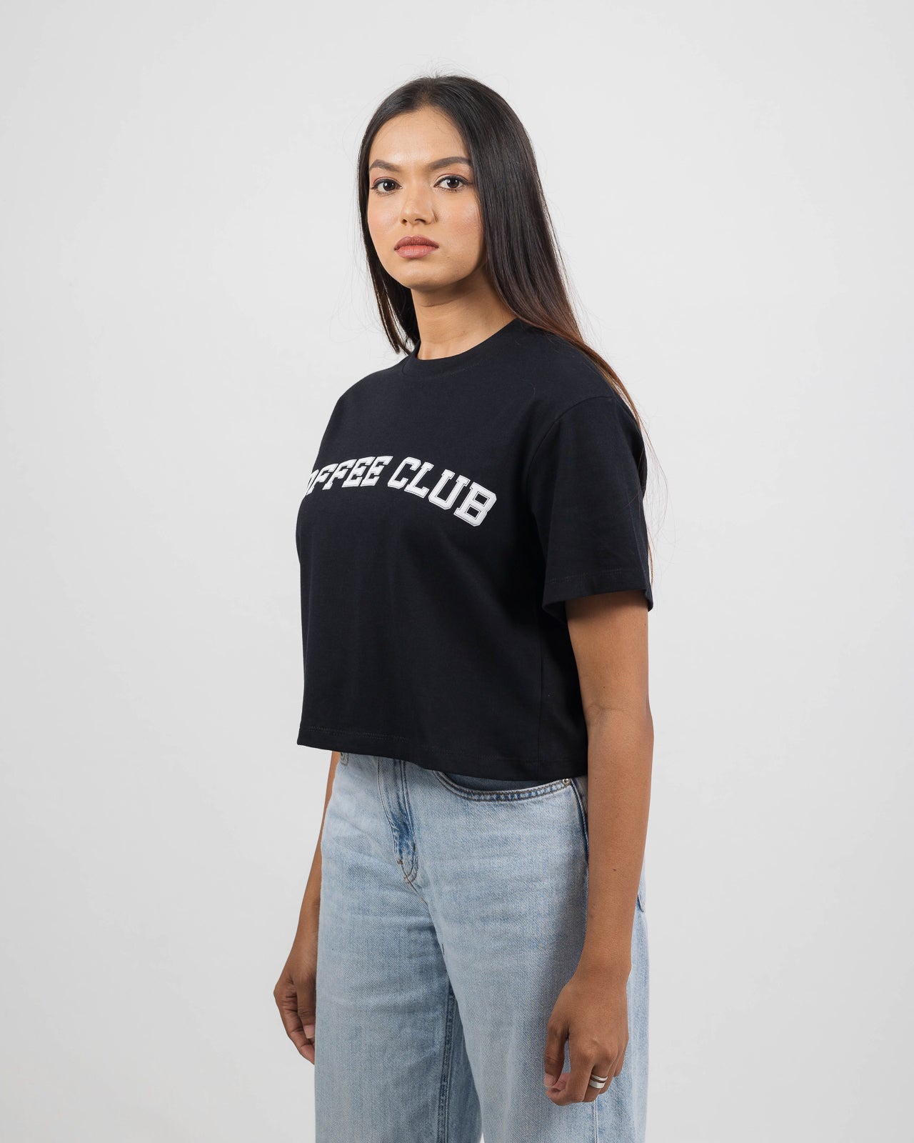 COFFEE CLUB OVERSIZED CROP  T
