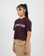 COFFEE CLUB OVERSIZED CROP  T
