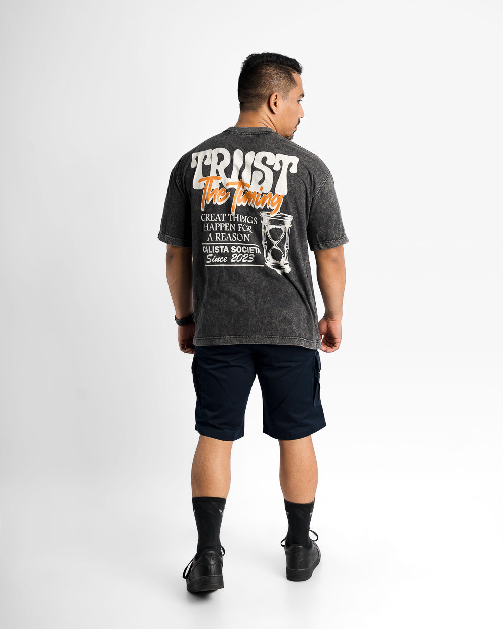 THE TIMING ACID WASHED  T